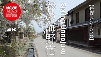 長野　春の海野宿